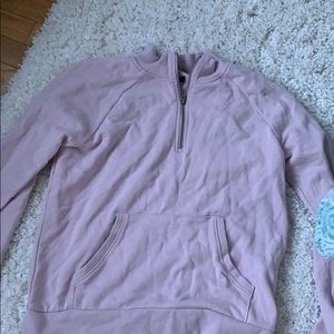 light purple quarter zip